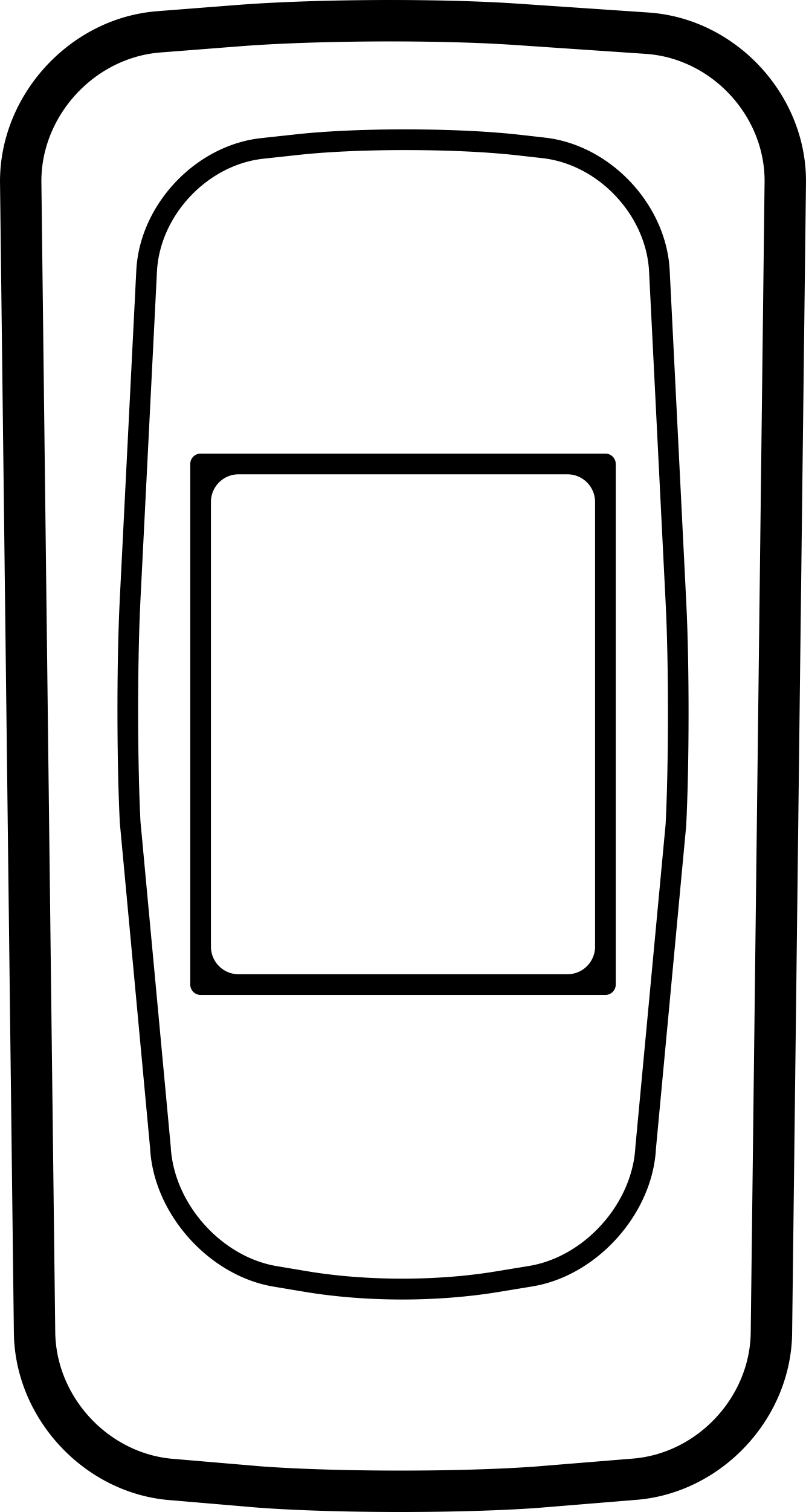Phone Back With Batteries Hole Tracing Svg Vector Free Vectors